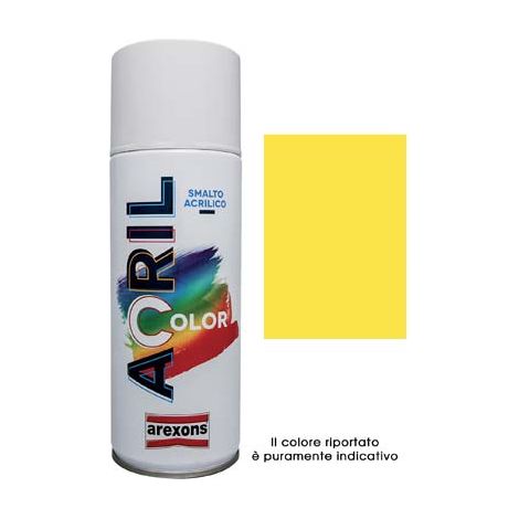 SMALTO SPRAY ACRIL COLOR AREXONS - GIALLO CADMIO RAL 1021 ML 400- 6 pezzi
