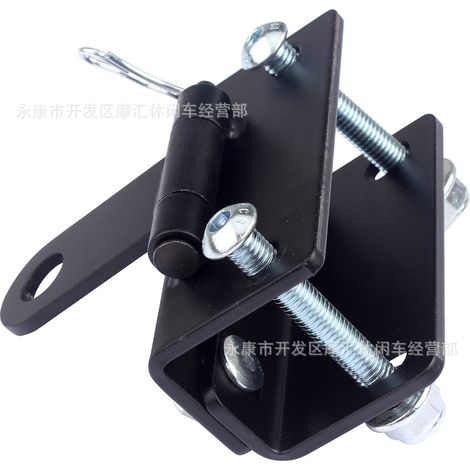 Adjustable heavy-duty snowmobile bumper hooks for snow sled trailer towing steel hook kit (1/5)