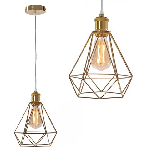 HÄNGELAMPE DIAMANTE LIGHT GOLD 392197 (1/5)