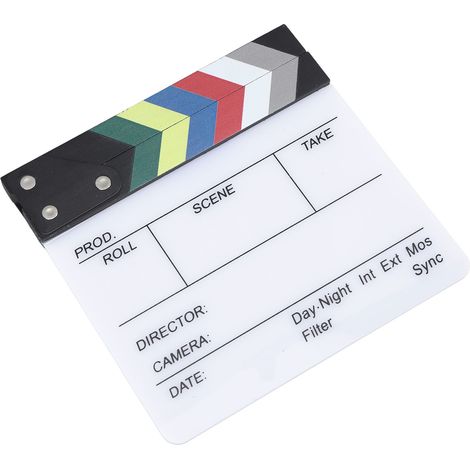 Clap Cinéma Tableau Ardoise Accessoire Décoratif Photographie 20x19,5cm (1/5)