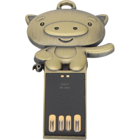 Clé USB 2.0 Métal Résistante à l'Eau 16 Go - Compatible PC, Mac, Linux - Mémoire Flash Portable