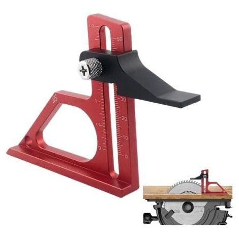 Table Saw Height Gauge, Adjustable Woodworking Setting Gauge - Multi-Function Table Saw Accessories, Heavy Duty Measuring Tool for Precision Engineering (1/5)