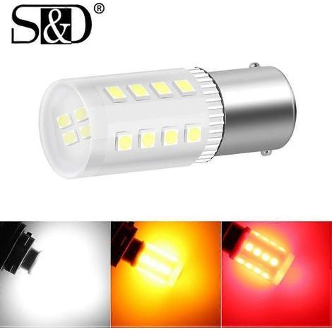 Ampoule LED 1300 lm P21W PY21W P21 5W 1156 BA15S BAU15S BAY15D pour clignotants de voiture LED R5W R10W DRL feu de recul blanc jaune rouge (1/5)