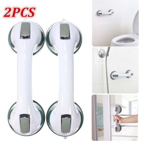 Poignée de douche barre de maintien avec ventouses puissantes – 30,5 x 8,9 cm – Sécurise baignoire et douche – Installation facile sans perçage (1/5)