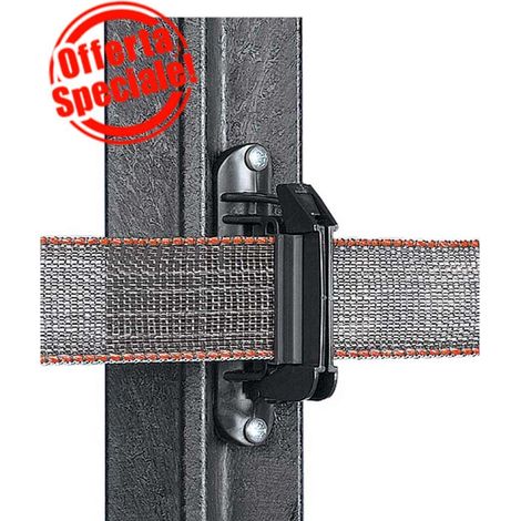 Isolatori Turboline per nastro fino a 40mm Gallagher 20 o 100 pezzi: Isolatori per nastro 20 pezzi