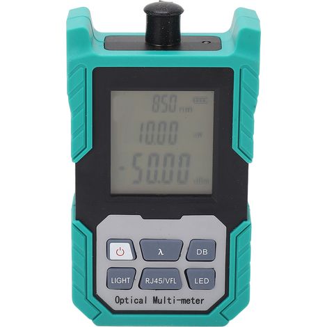 Compteur de puissance optique Mini testeur de décroissance de câble à fibres optiques FC SC ST Interface universelle-50 + 26dBm avec lampe de poche vert (1/5)