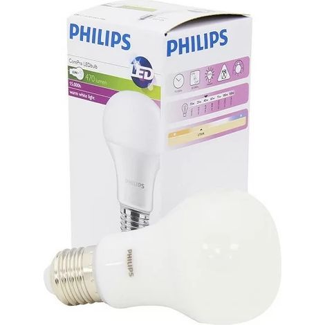 Philips 490808 E27 CorePro Lampadina LED 6-40W 827 RN
