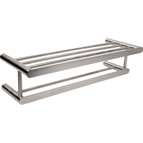 MEDICLINICS AI1323CS AURA Estante Porta Toallas de Acero Inox Satinado - ref: AI1323CS