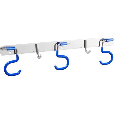 Mopphalter, Wandmontage, Mopphaken, robust, S-Typ, Mopphaken, Wandmontage, Regenschirm, robuster Haken, Metall, Edelstahl, faltbar