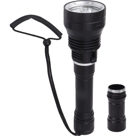 Lampe de poche de plongée étanche IPX8, 100 000 lm, professionnelle, torche lumineuse sous-marine à 100 m