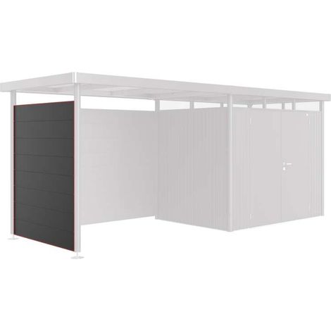 Parete laterale per tetto laterale casetta HighLine H2 grigio quarzo metallizzato