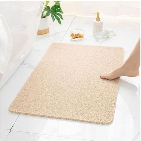 (Beige)Secure Mat - L'ultime tapis de bain antidérapant, le tapis de baignoire antidérapant, le tapis de bain Secure Mat,Beige (1/4)