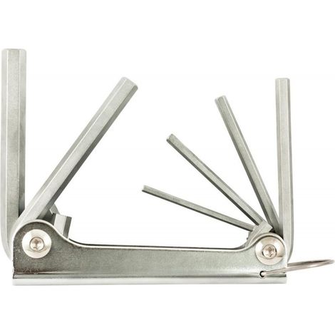Juego llave allen Metal 3-10mm 6-unidades FORTIS