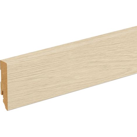Neuhofer Fußleiste 240 cm 70 x 19 mm Eiche elegance Sockelleiste (1/3)