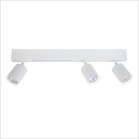 Moderno faretto triplo da soffitto per il soggiorno, striscia bianca, LED a colore variabile 5W + 3xGU10 MAGNET Milagro (1/5)