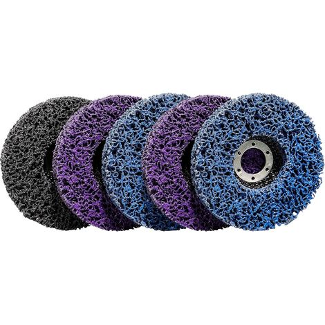 5 Disques de Nettoyage CSD 125 mm Pour Meuleuse d\'angle En Nylon Pour éliminer la Rouille les Soudures Éliminer la Peinture la Rouille et l\'oxydation (1/5)