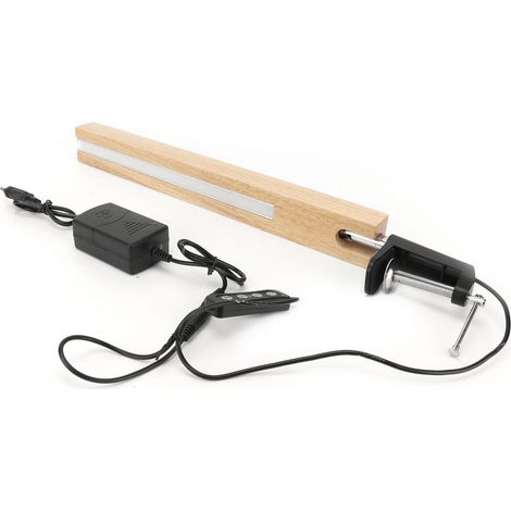 LED-Klemmleuchte für den Schreibtisch, 3 Leuchtmodi, verstellbare Leselampe fürs Bett, 100–240 V EU-Stecker, universell (1/5)