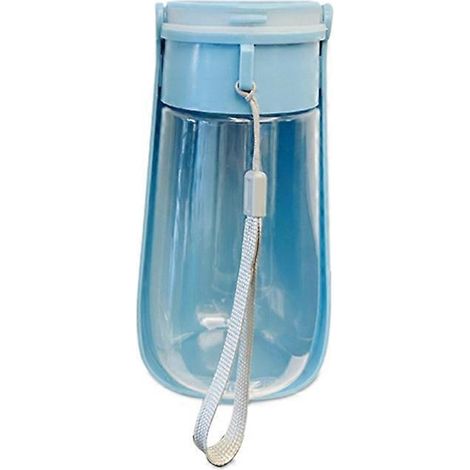 Distributeur d'eau portable pour chiots avec abreuvoir intégré, idéal pour les promenades en extérieur. (1/5)