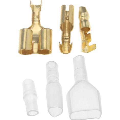 Lot de cosses pour moto et scooter 3,9 mm mâle/femelle et double (1/5)