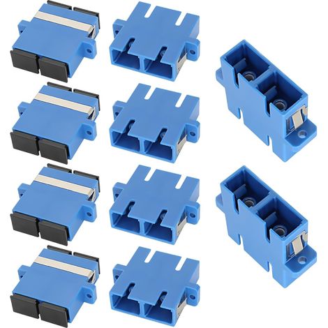 Lot de 10 Coupleurs Optiques SC/UPC Femelle Vers Femelle Duplex Pour Réseau Internet Et Télécommunications
