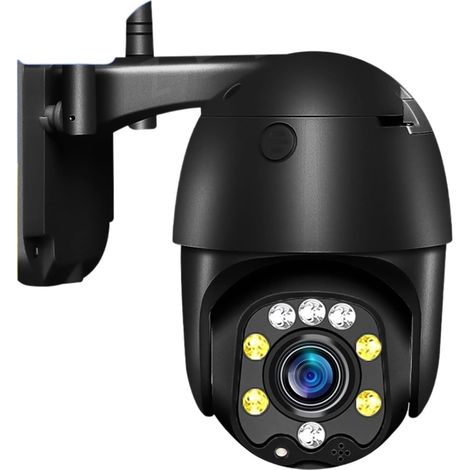 Caméra de sécurité à domicile 4G carte SIM CCTV caméra IP WiFi extérieur 5MP vidéo Surveillance PTZ caméra de sécurité couleur Vision nocturne maison intelligente Zoom optique 5X ( Color : Upgrade , S (1/5)