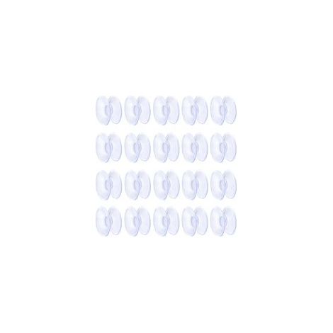 Ventouses à double face 2 cm - Ventouses en PVC transparent pour miroir de table en verre - Lot de 20