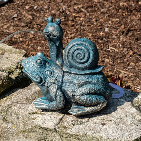 esotec Solar Wasserspeierset Schnecke Frosch Max & Moritz, Polyresin, 101684 (1/5)