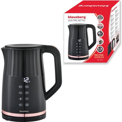 Bollitore elettrico Klausberg KB-7896 da 1,7 litri con controllo della temperatura a LED. (1/5)