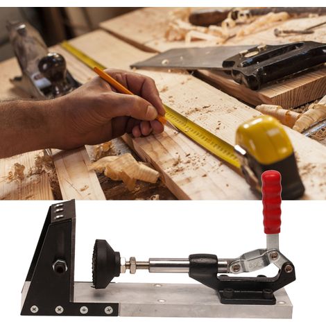 Perforateur de positionnement de trous inclinés en fer robuste et pratique pour le travail du bois, type stable (1/5)