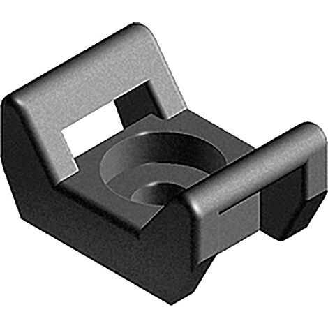 Fath Universal Kabelbinderblock passend zu Item System Aluprofil Nut 5-12, Kunststoff PA schwarz - 100 Stück (1/4)