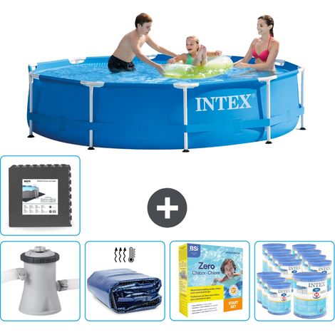 Intex Piscine Tubulaire Ronde - 305x76 cm - 6-pièces SCB24 (1/5)
