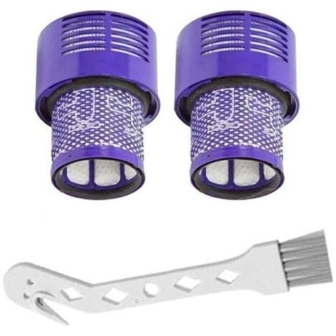 BARKBUSTERS Lot de 2 filtres de rechange lavables avec une brosse gratuite pour aspirateurs Dyson V10 Filtres de rechange Dyson pour la série V10 SV12 avec une brosse gratuite (1/4)
