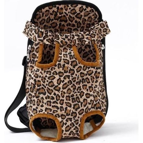 (leopard / XL for 5.5-9kg)Sac à dos de transport pour animaux de compagnie, chihuahua, Teddy Dog, chat, sac de transport pour petits (1/4)