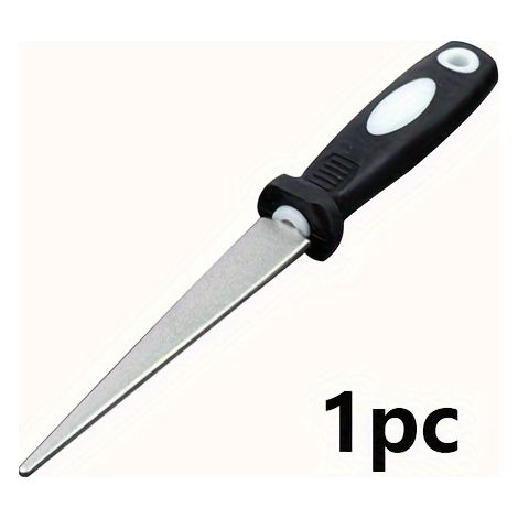 1 lime d'affûtage haut de gamme à revêtement diamanté pour outils de jardinage, double face (plate et incurvée) pour un affûtage efficace (1/5)
