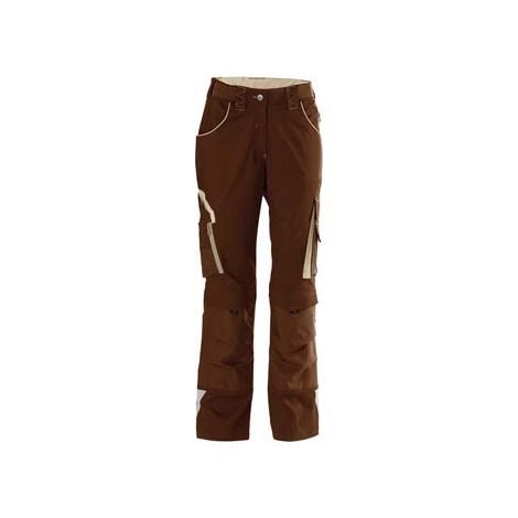 Pantalón de trabajo mujer 24, Brown/beige,Gr.42