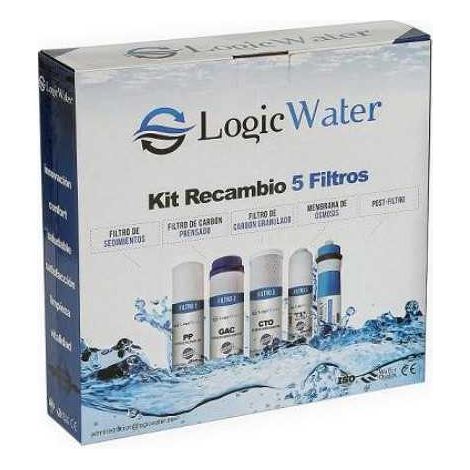 Pack 5 Filtros Osmosis Domestica LOGIC WATER