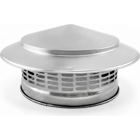 Chapeau de pluie de toit 200 MM en acier inoxydable 304, couvercle de cheminée, hotte d'aération, chapeaux de cheminée (1/5)