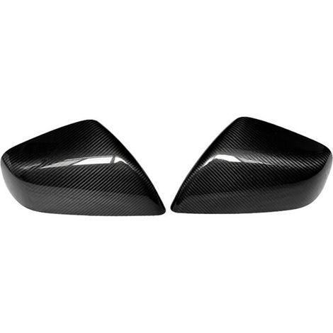 Copertura per specchietto retrovisore in vera fibra di carbonio per Model X 2016-2021, copertura per specchietto laterale con bordi invertiti (1/2)