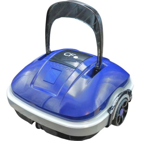 Robot piscine sans fil 50 m² – Nettoyage fond – Autonomie 50 min – Filtration 180 µm – Brosses caoutchouc pour débris – CF