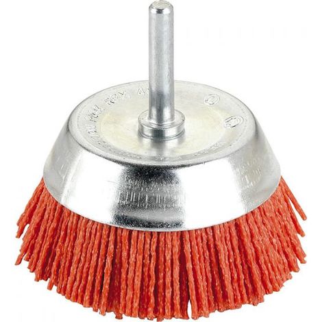 TZ20 BROSSE TASSE OXYDE D'ALUMINIUM AVEC TIGE 50MM