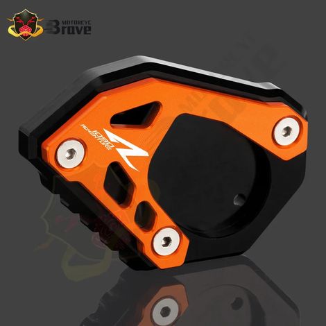 (1090ADV-R-bkog) Compatible avec KTM 1090 Adventure R 2016-2022 : béquille latérale CNC, extension et support maxpower (1/4)