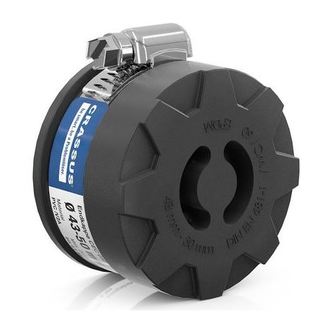 Embout CR CEC 050 (43-50 mm), 0,6 bar, L : 30 mm, PVC / V2A