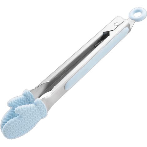 Pince alimentaire silicone forme gant antidérapante résistant haute température pince service repas avec boucle verrouillage pour maison boulangerie (1/5)