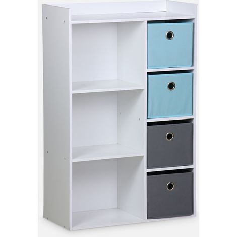 Mueble de almacenamiento para niños 4 cestas (1/5)