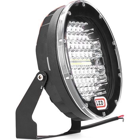 Projecteur spot LED rond 7 pouces 300W, 30000 lumens, 6000K blanc froid, étanche IP68, éclairage extérieur haute luminosité pour voiture, 4x4, camion, phare de travail (1/5)