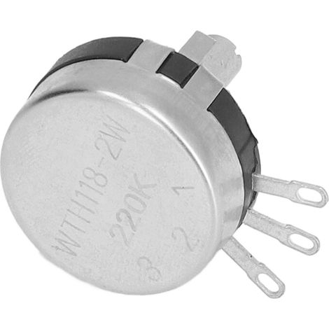 Kit de 20 potentiomètres rotatifs à film de carbone à un tour, assortiment de 20 pièces WTH118‑2W220K (1/5)