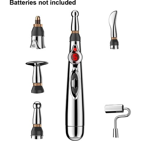Stylo d'acupuncture, stylo d'acupuncture électronique, stylo de massage par impulsions énergétiques des méridiens, stylo de massage multifonctionnel pour la thérapie énergétique et le soulagement de l