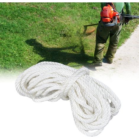 Corde de démarrage à rappel de 10 m pour tronçonneuses, débroussailleuses et pièces de moteur (3,5 mm). (1/5)