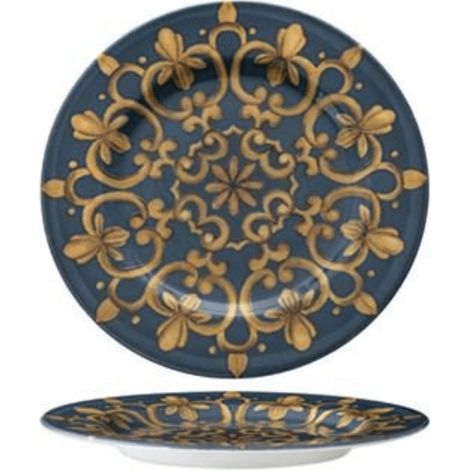 6 x assiettes plates ROYALE en porcelaine – Ø 28 cm – Saturnia
