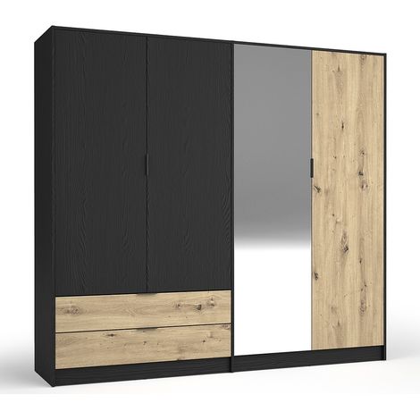 Schrank MELODY - modernes Design mit Spiegel und vielen Stauräumen